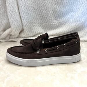 Blackstone Taupe Brown Grey Suede Slip On Loafer Casual Shoes Mens 44